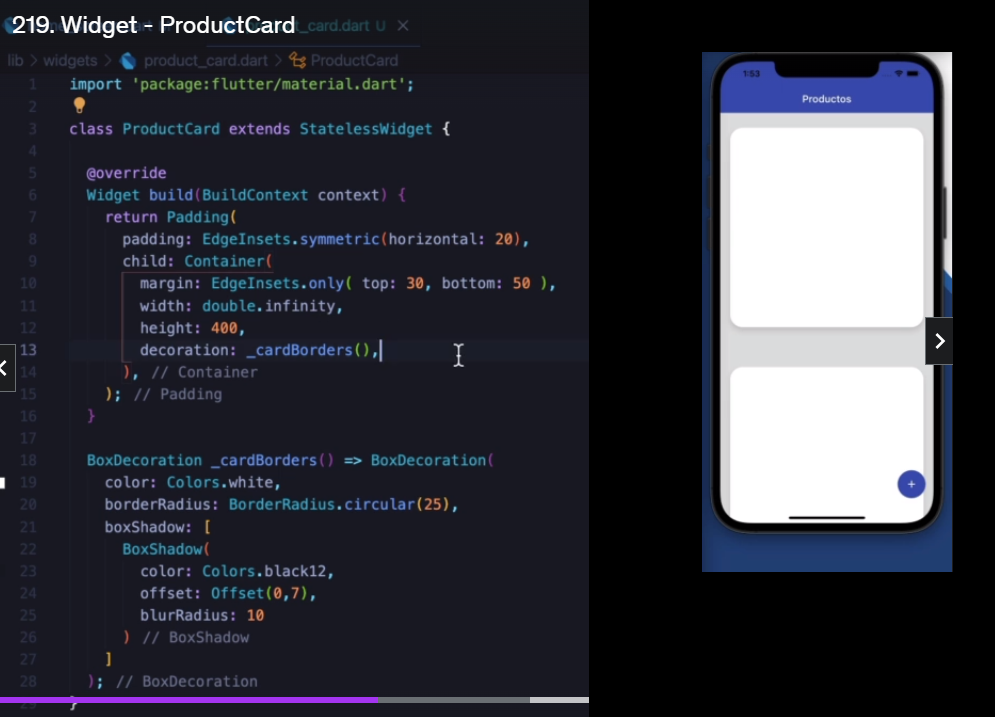 Card en Flutter